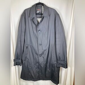 Di Quattro Men's Black Coat Sz 46R with Radiation Protected Pocket